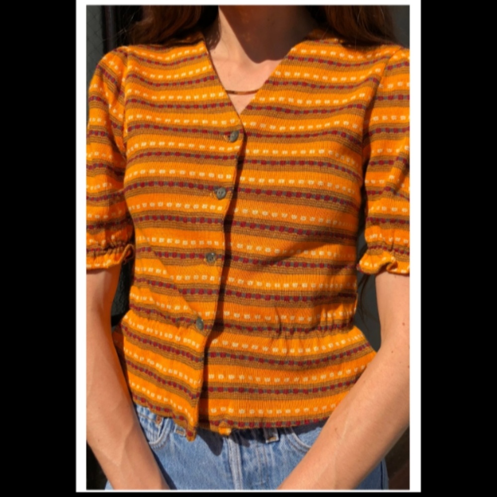 Vintage Sweater Top Sunset Malibu